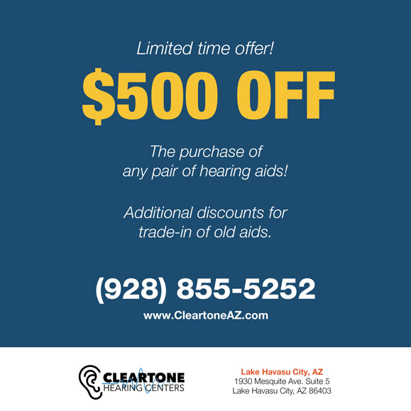 Save $500 on a pair of hearing aids - Cleartone Hearing Centers